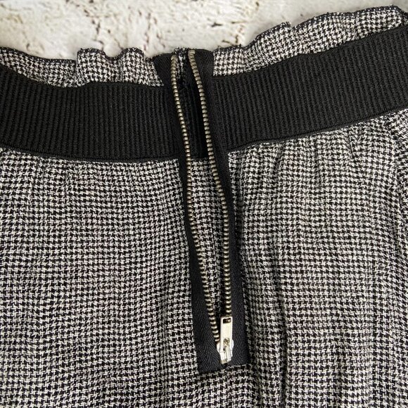 Zara Front Pleated Gingham Skirt Size M - Picture 8 of 9